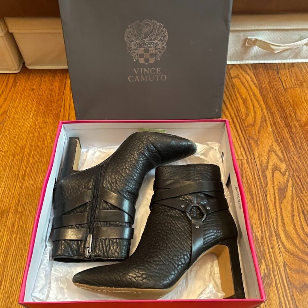 Vince Camuto Leather Ankle Boots